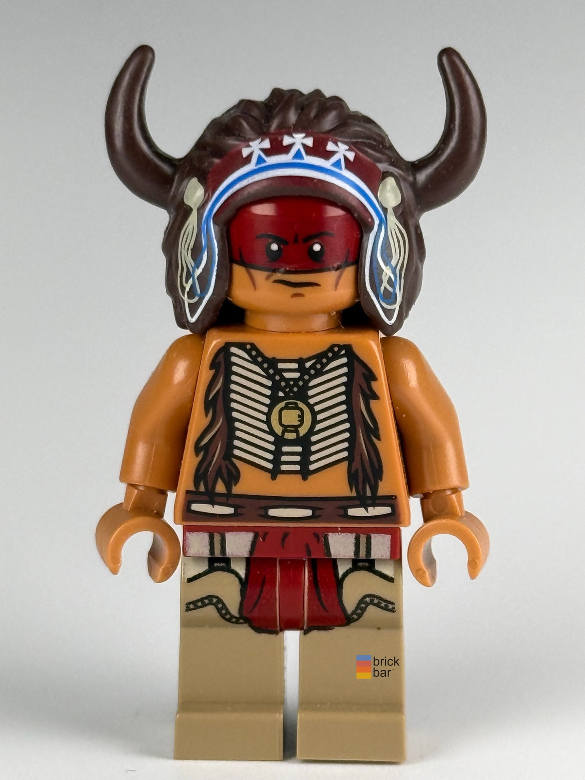 Red Knee tlr003 LEGO Lone Ranger alternate expression view, original Brick Bar photo