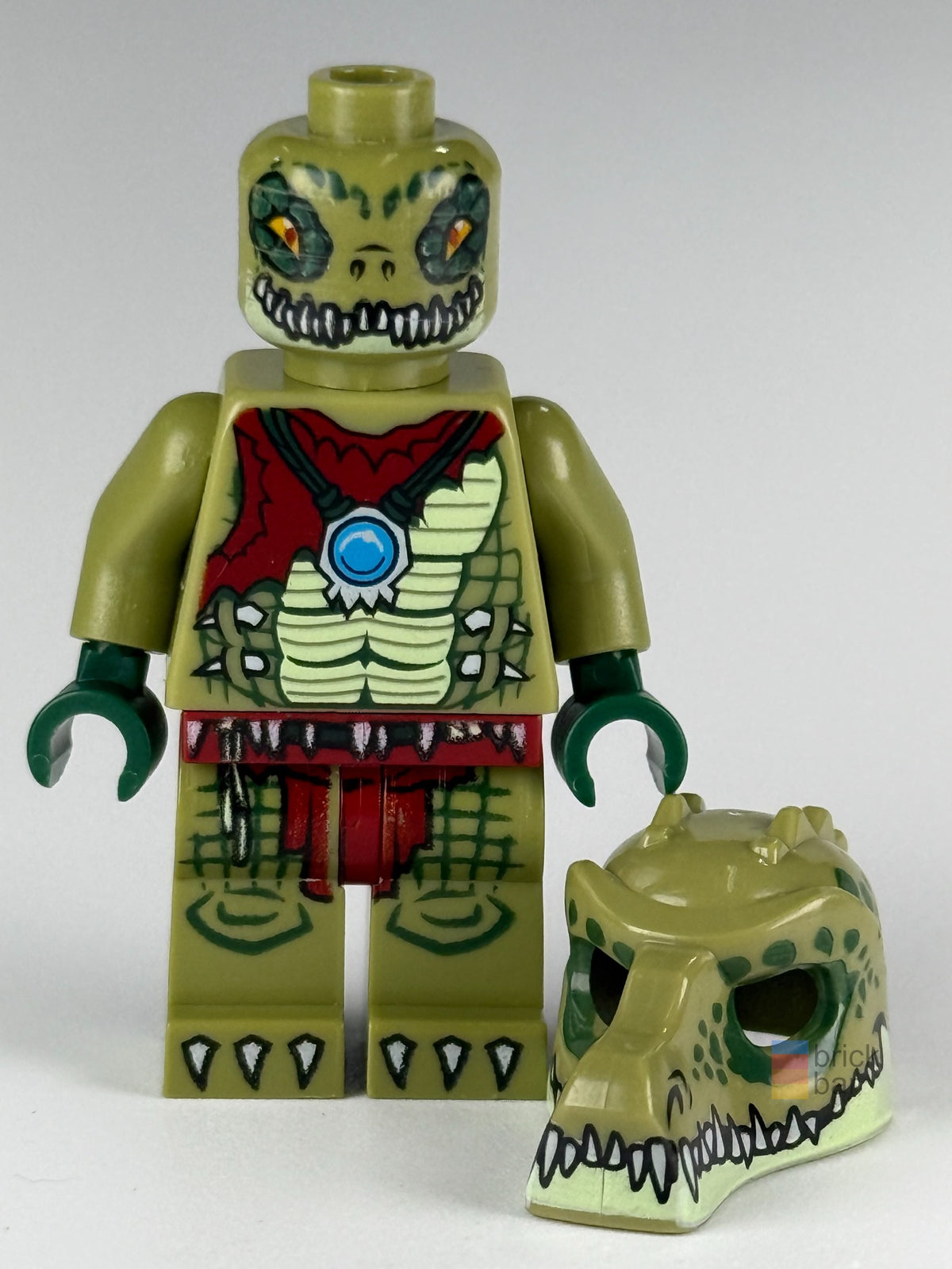 Crawley loc013 LEGO® Legends of Chima headpiece-off view — Brick Bar™