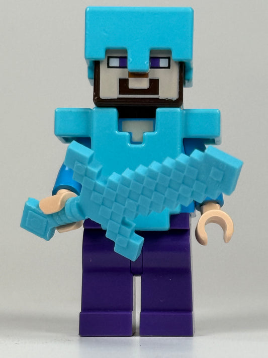 Steve, Azure Helmet and Armor min020