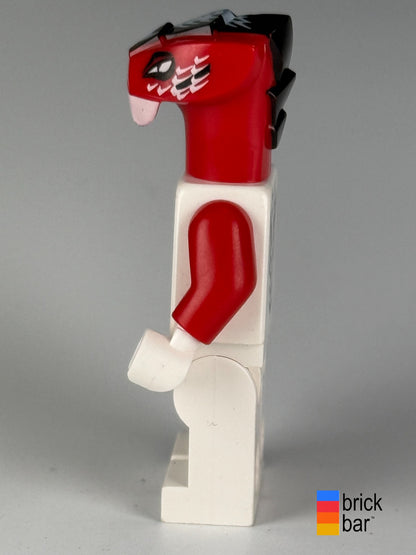 Fang-Suei njo0036, side view showing the red snake headpiece and figure profile.