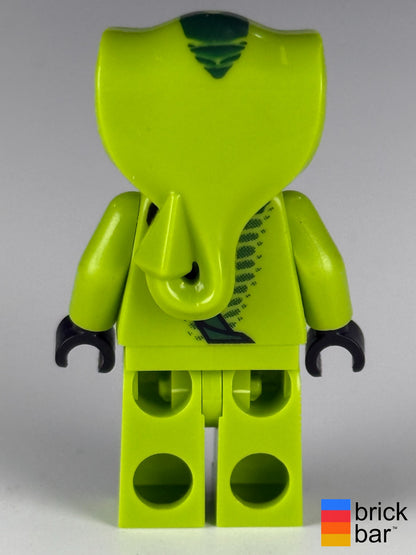 Lasha - Red Vials njo0051 LEGO NINJAGO minifigure, back view