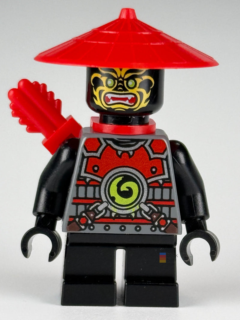 Stone Army Scout - Yellow Face, Red Quiver, Short Legs njo0072 front view