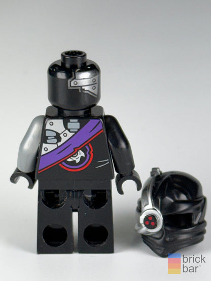 Nindroid Warrior njo0083 head detail back view