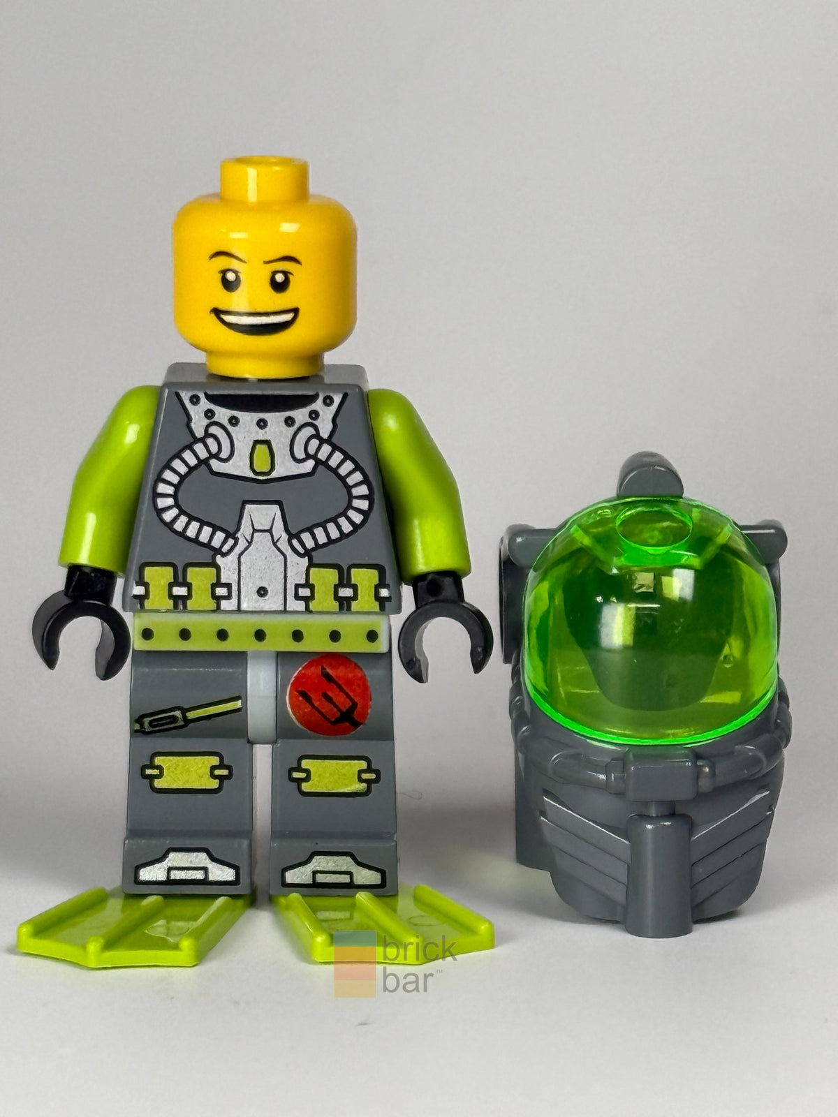 Brick Bar original photograph of Atlantis Diver 2 Bobby atl002 face torso and legs shown with diving helmet removed