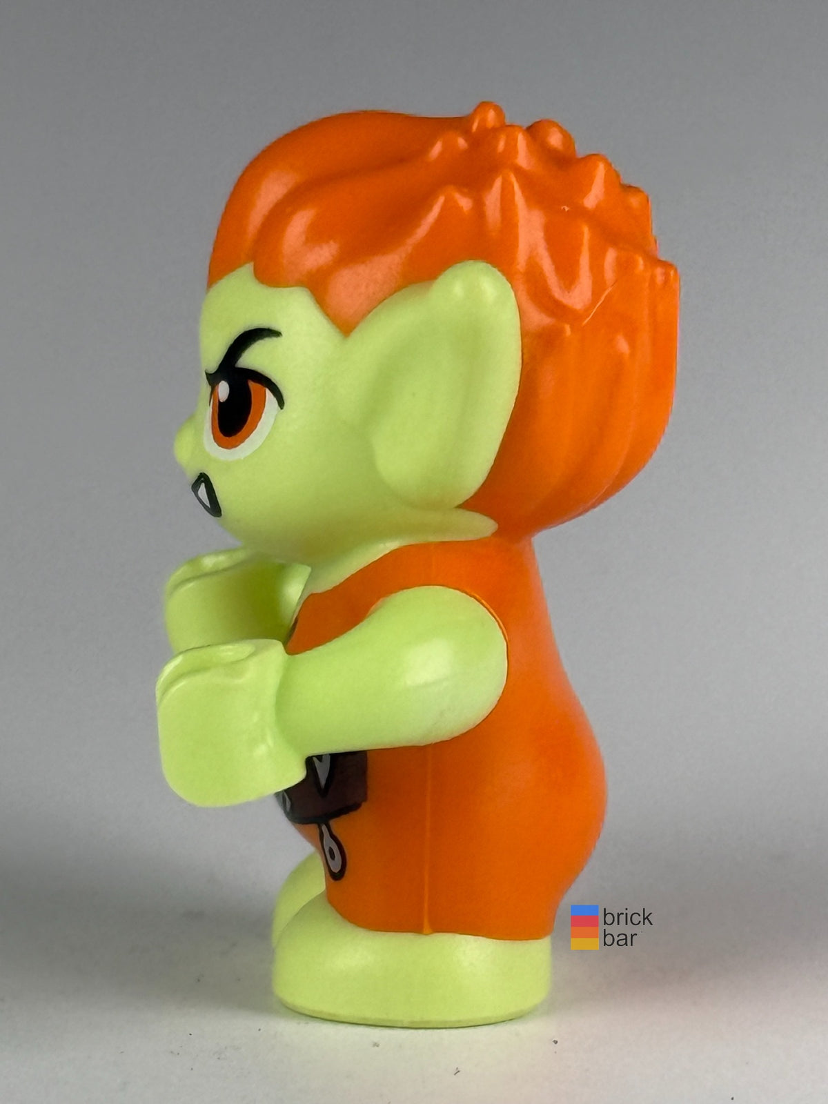Barblin elf025 LEGO Elves goblin side view, Brick Bar original photograph