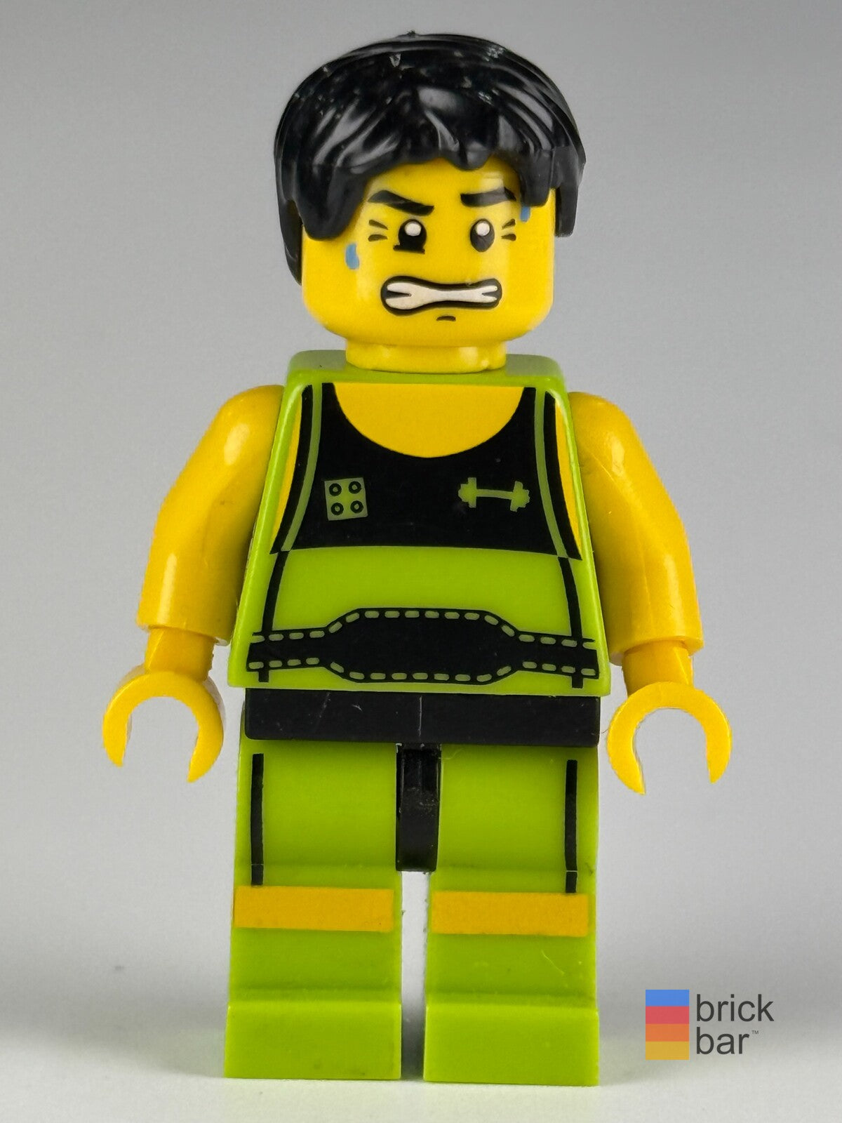 LEGO Weightlifter Series 2 col026 Front view Brick Bar
