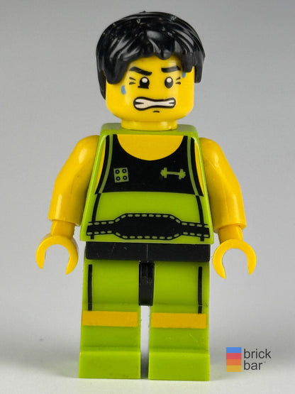 LEGO Weightlifter Series 2 col026 Front view Brick Bar