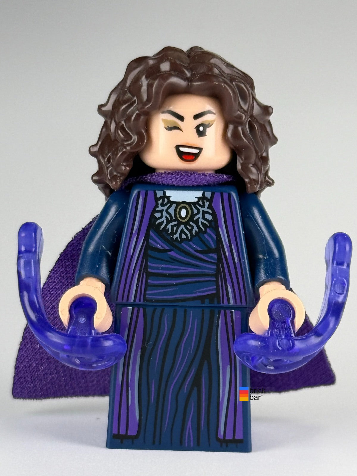 Agatha Harkness colmar13 LEGO Marvel Studios Series 2 minifigure — front photo by Brick Bar