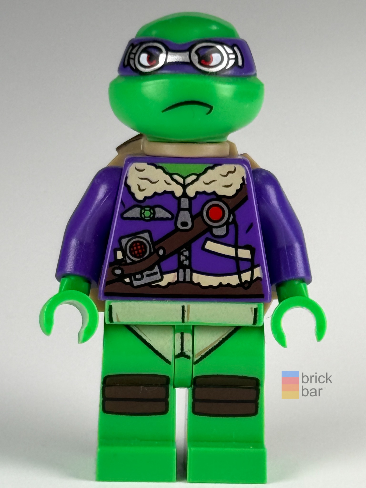 LEGO Donatello with Goggles tnt028 front view