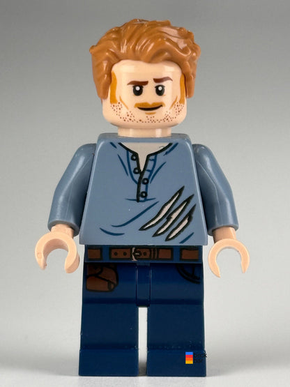 Genuine pre-owned LEGO® Jurassic World Owen Grady jw020, front view
