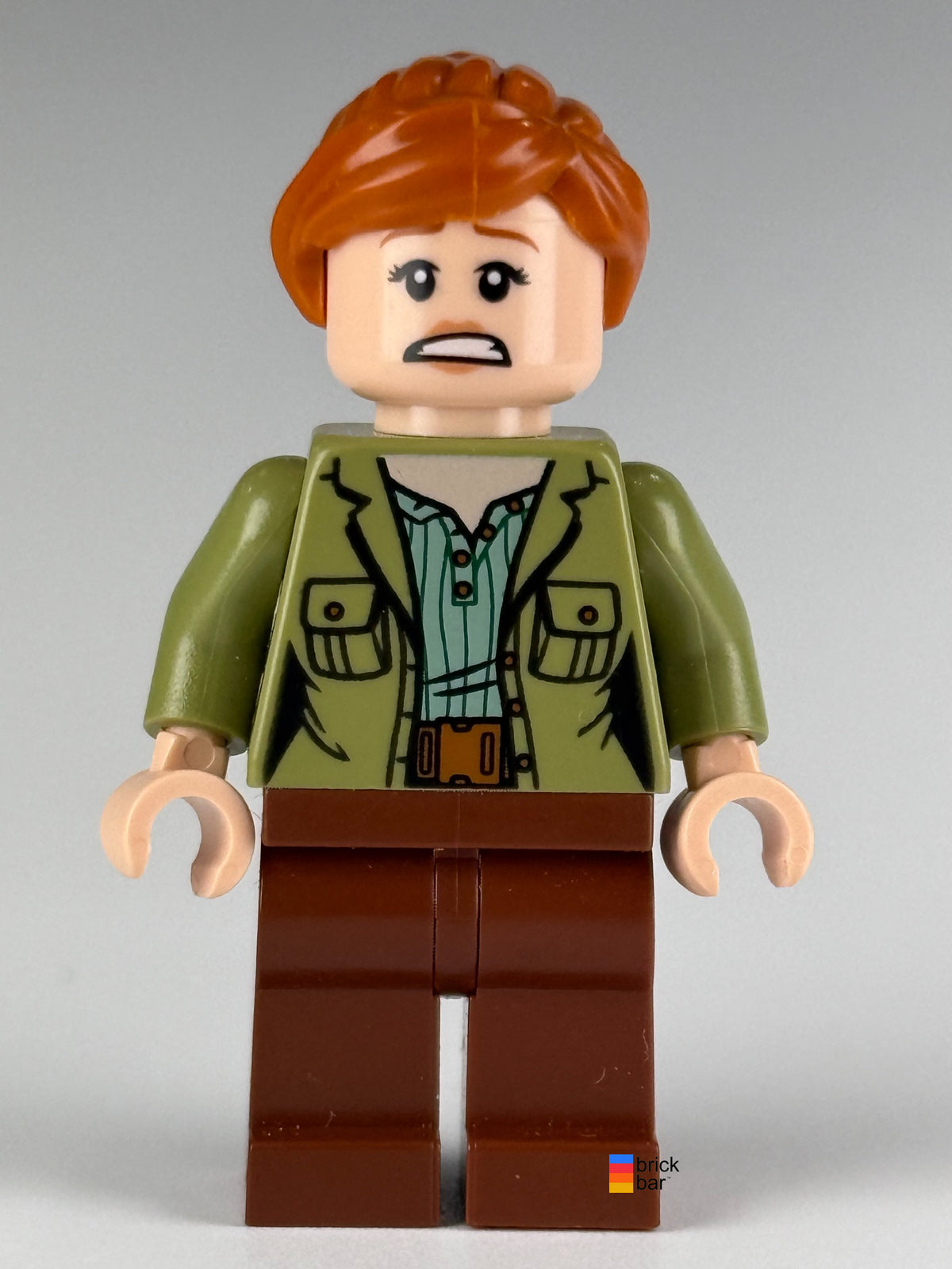 Brick Bar original LEGO Jurassic World Claire Dearing jw021 alternate expression view