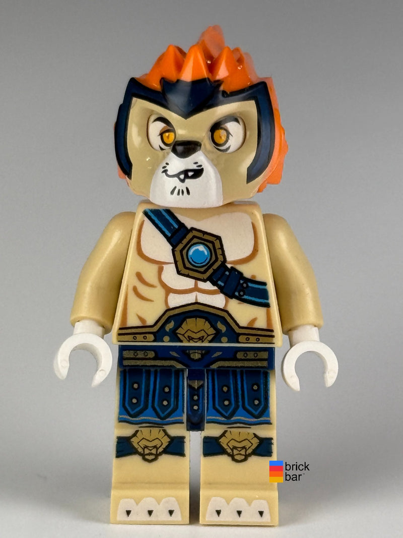 Leonidas loc017 LEGO Legends of Chima minifigure, front view — Brick Bar original photograph
