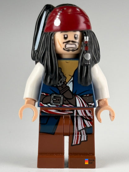Brick Bar original LEGO Pirates of the Caribbean Captain Jack Sparrow poc001 alternate expression view