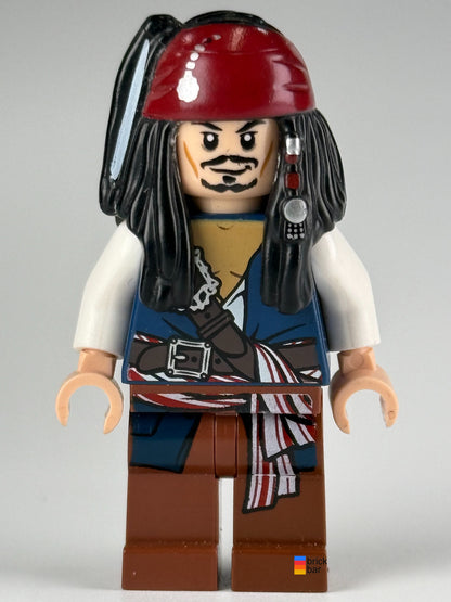 Brick Bar original LEGO Pirates of the Caribbean Captain Jack Sparrow poc001 front view