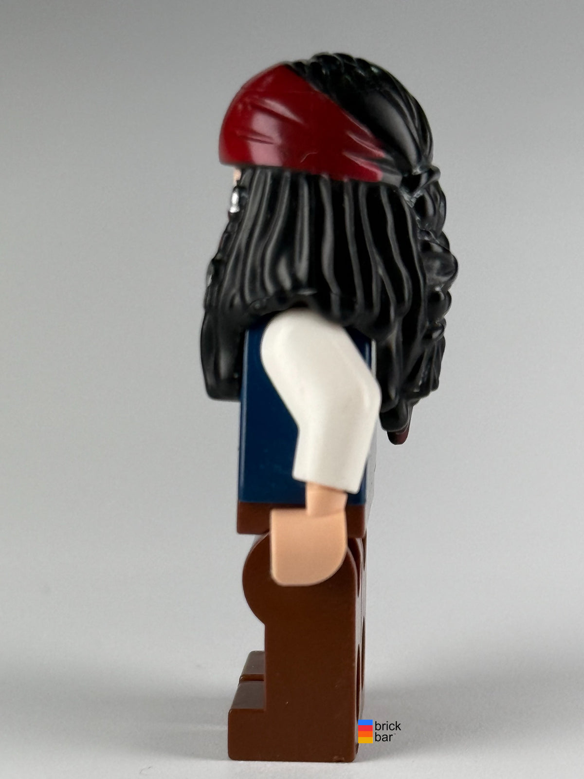 Brick Bar original LEGO Pirates of the Caribbean Captain Jack Sparrow poc001 side view