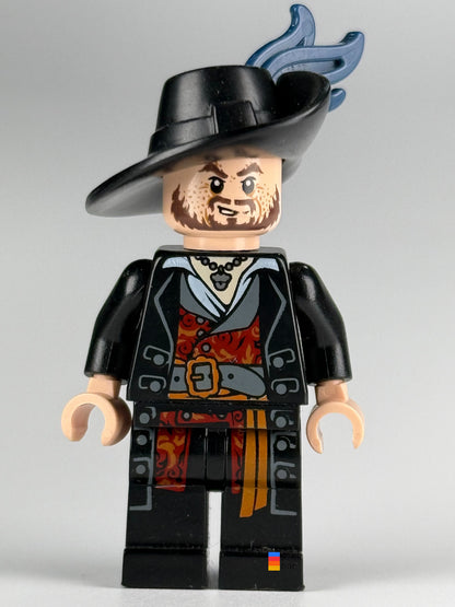 Hector Barbossa, Black Coat poc004 — front angle view; original Brick Bar photograph