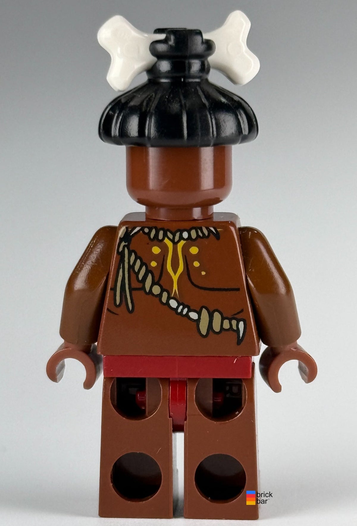 Brick Bar original LEGO Pirates of the Caribbean Cannibal - White Face Paint poc009 back view