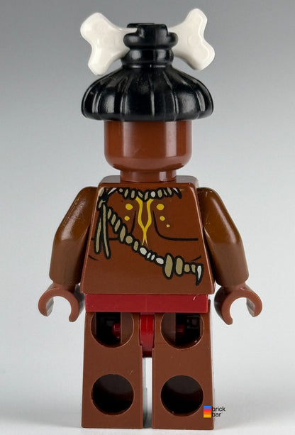 Brick Bar original LEGO Pirates of the Caribbean Cannibal - White Face Paint poc009 back view