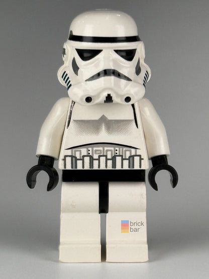 Front view of LEGO Star Wars Imperial Stormtrooper sw0036b with original solid-mouth helmet