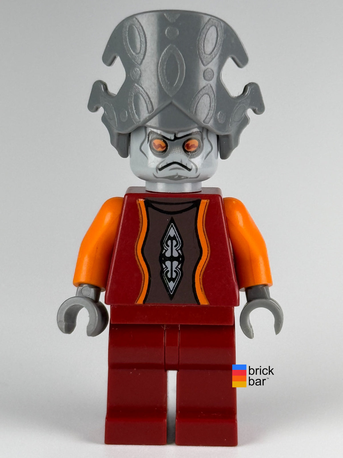 Nute Gunray sw0242 LEGO Star Wars minifigure front view – Brick Bar™