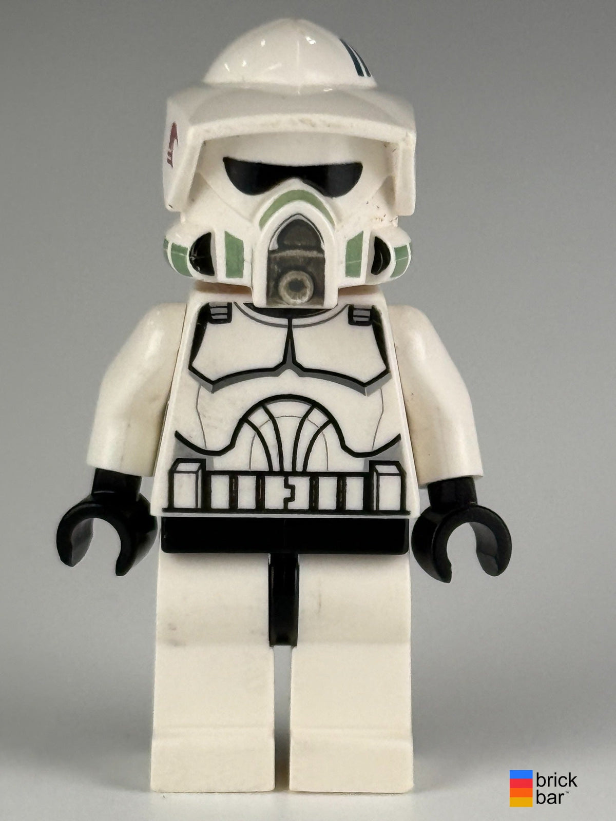 Clone ARF Trooper Razor / Stak sw0297 front view — original Brick Bar™ photograph
