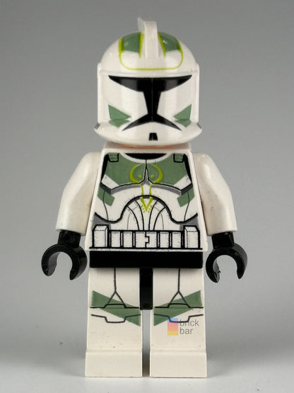LEGO Star Wars Horn Company Clone Trooper sw0298 front view – Brick Bar™