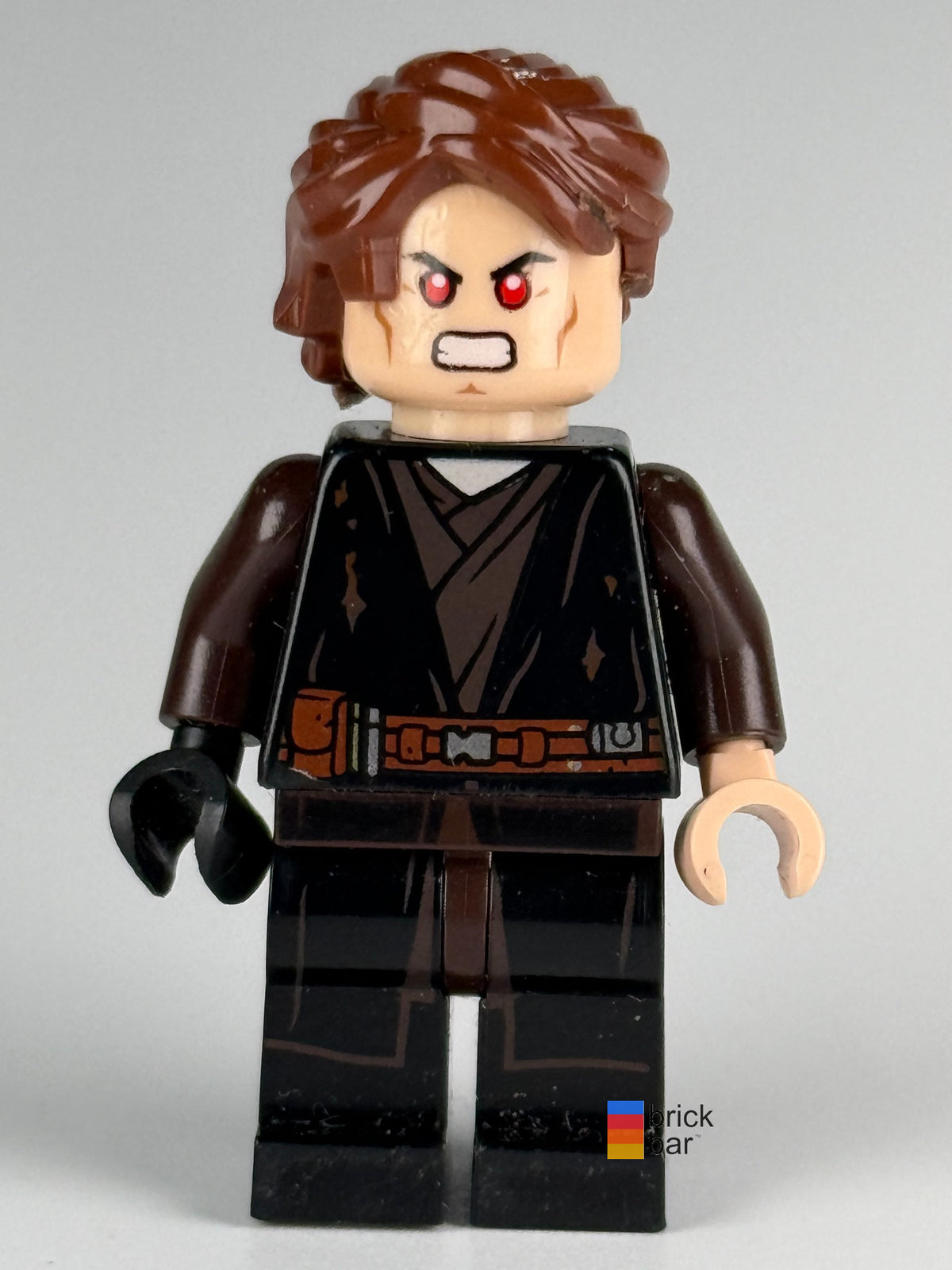 Anakin Skywalker Dirt Stains sw1083 LEGO Star Wars minifigure front view – Brick Bar™