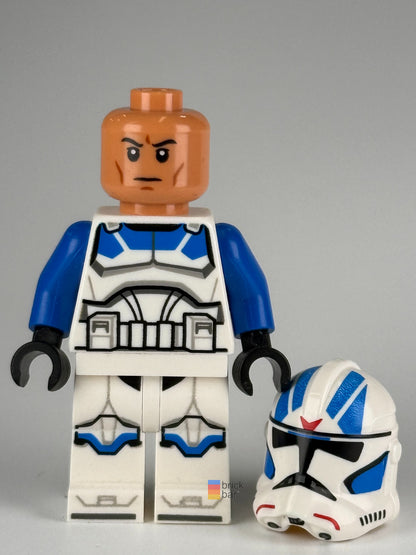 Clone Jet Trooper 501st Legion sw1093 LEGO Star Wars minifigure face detail view – Brick Bar™