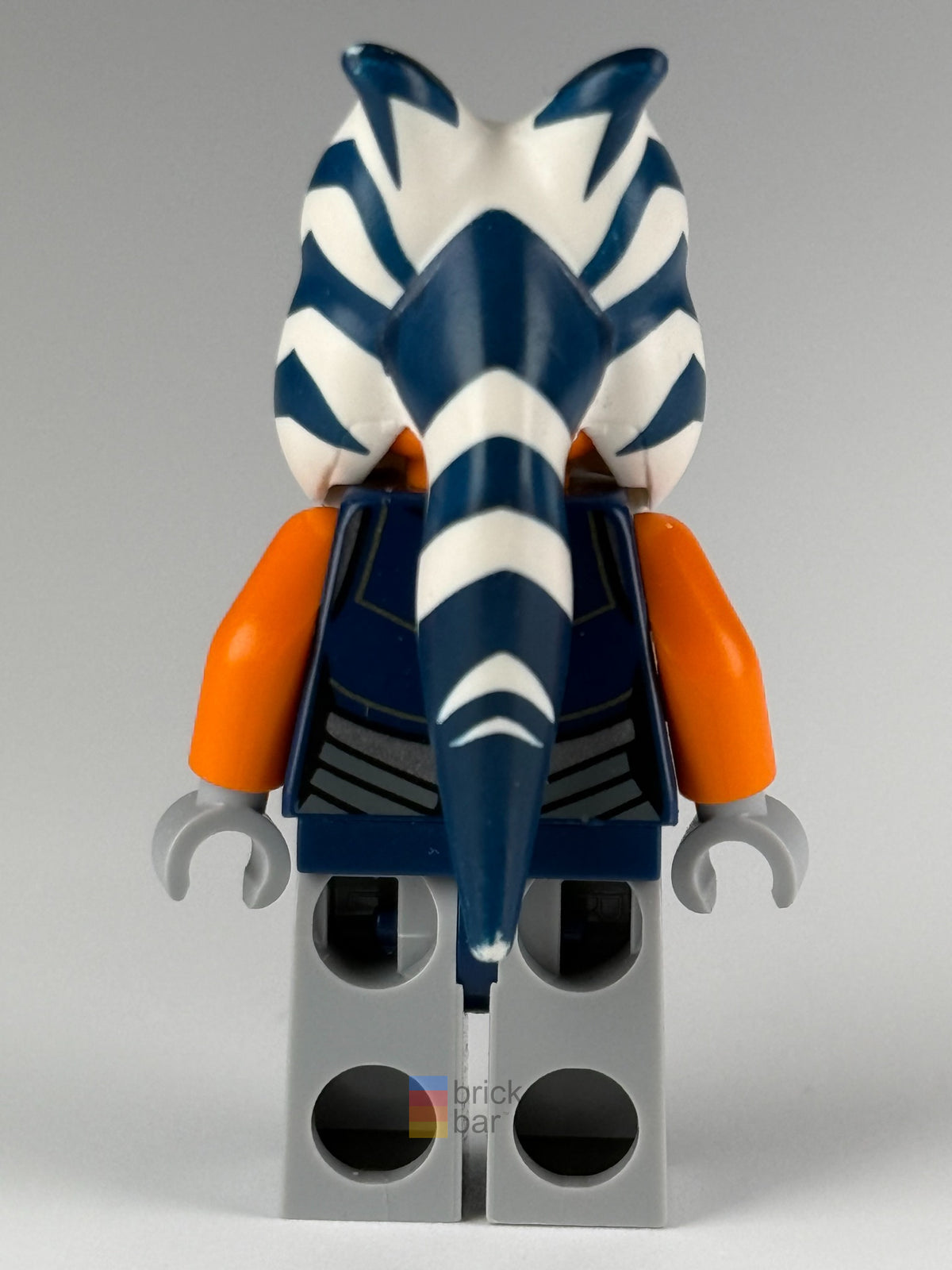 Ahsoka Tano Adult Dark Blue Jumpsuit sw1096 LEGO Star Wars minifigure back view – Brick Bar™