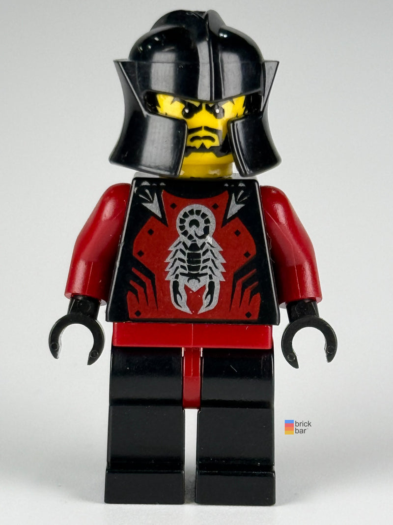 Shadow Knight cas257 LEGO® Knights' Kingdom II Minifigure front view — Brick Bar™