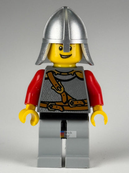 Kingdoms Lion Knight cas460 LEGO® Castle Minifigure front view — Brick Bar™