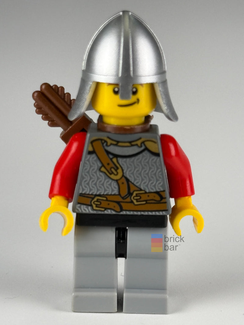 Kingdoms Lion Knight cas472 LEGO® Castle Minifigure front view — Brick Bar™
