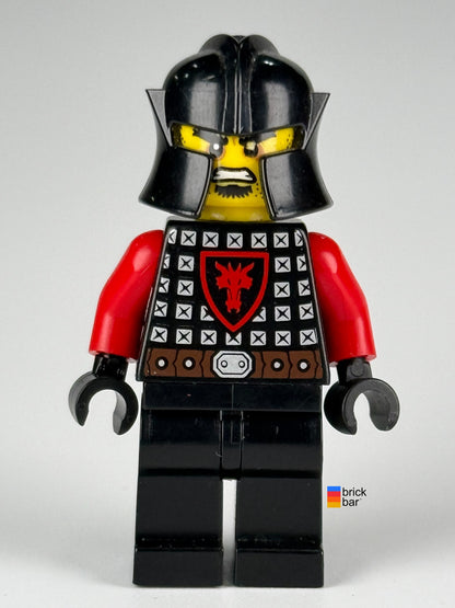 Castle Dragon Knight cas537 LEGO® Castle Minifigure front view — Brick Bar™