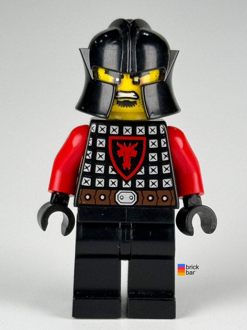 Castle Dragon Knight cas537 LEGO® Castle Minifigure front view — Brick Bar™