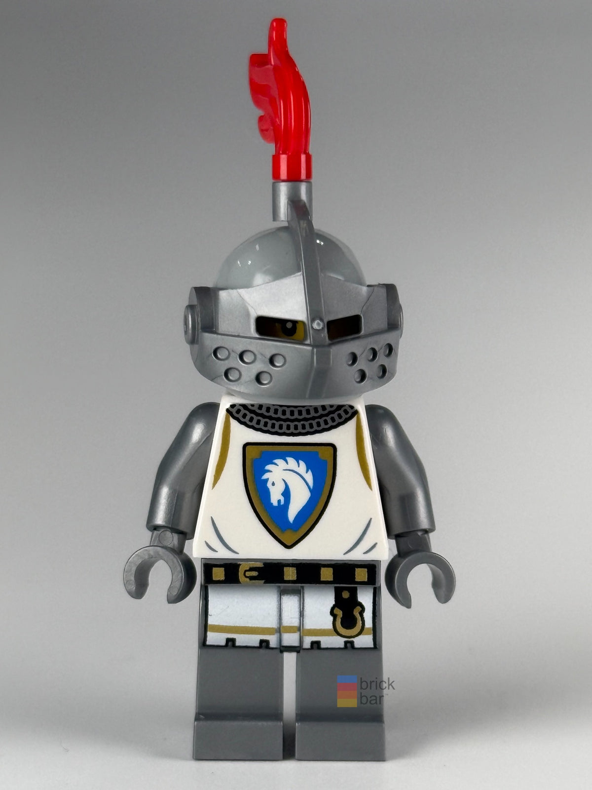 Horse Knight Champion cas590 LEGO® Castle Minifigure front view — Brick Bar™
