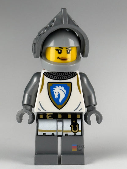 Horse Knight Champion cas590 LEGO® Castle Minifigure visor-raised view — Brick Bar™