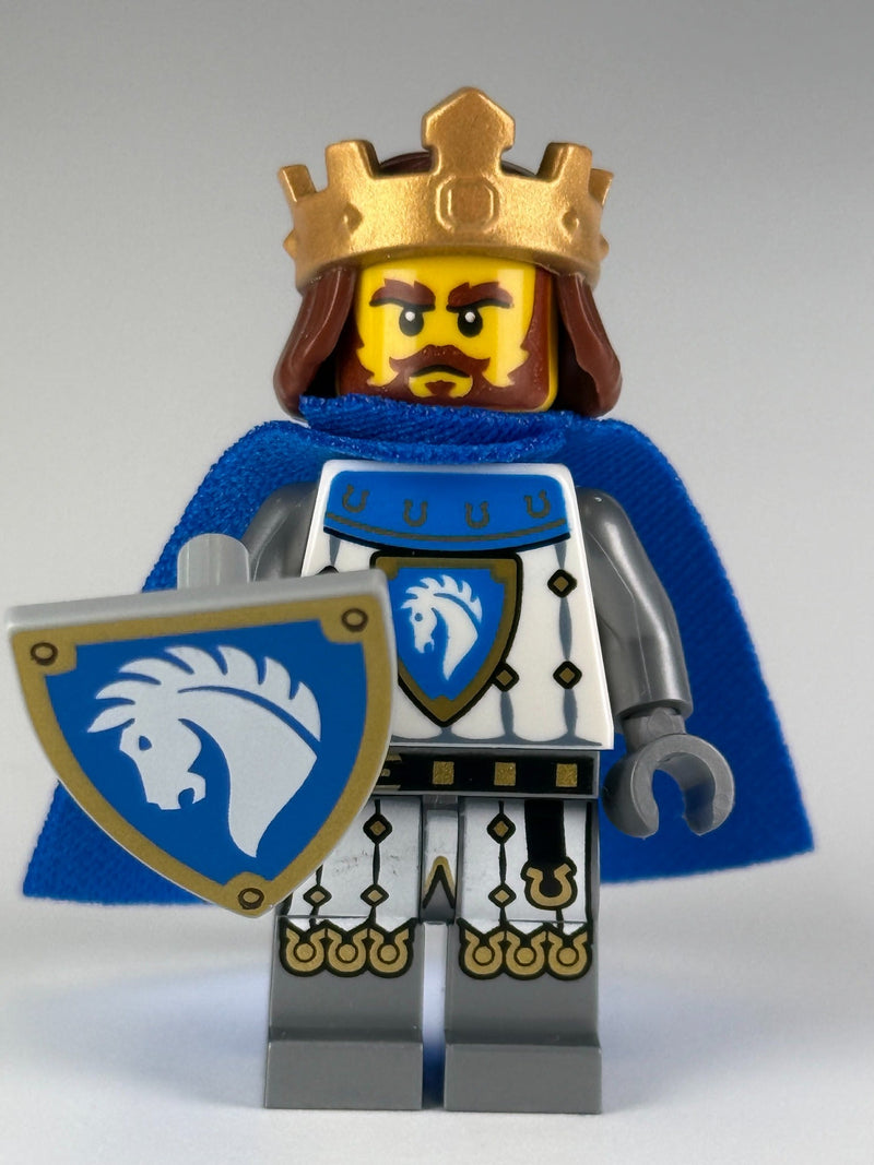Horse Knight King cas592 front view — Brick Bar™