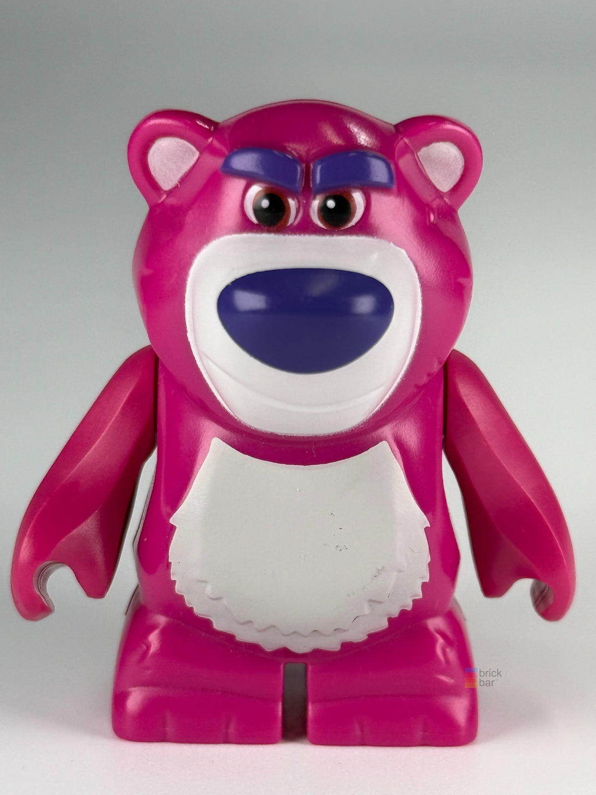 Lotso lotso1 LEGO® Toy Story figure front view — Brick Bar™