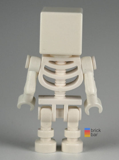Skeleton min011 LEGO® Minecraft minifigure back view — Brick Bar