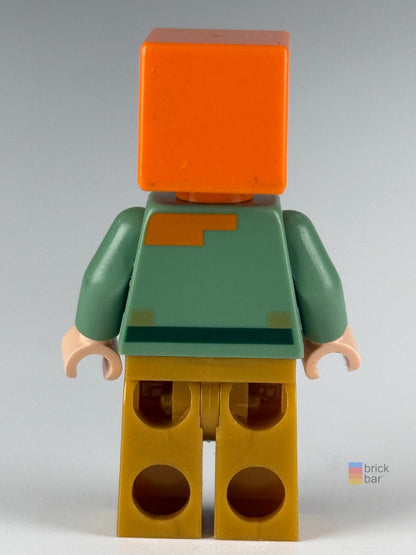 Alex min047 LEGO® Minecraft Minifigure back view — Brick Bar™