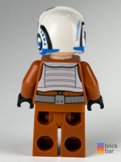 Snap Wexley sw0705 LEGO Star Wars minifigure back view — Brick Bar