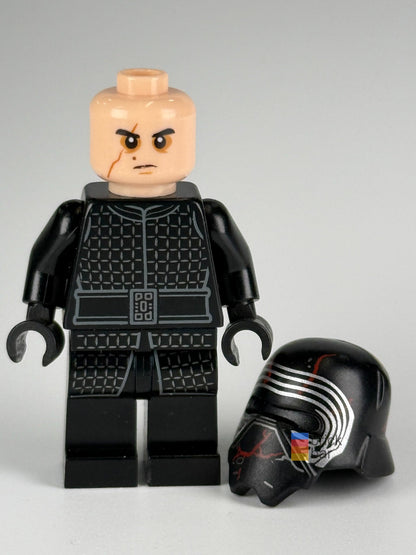 Supreme Leader Kylo Ren sw1072 LEGO Star Wars minifigure helmet off neutral view — Brick Bar