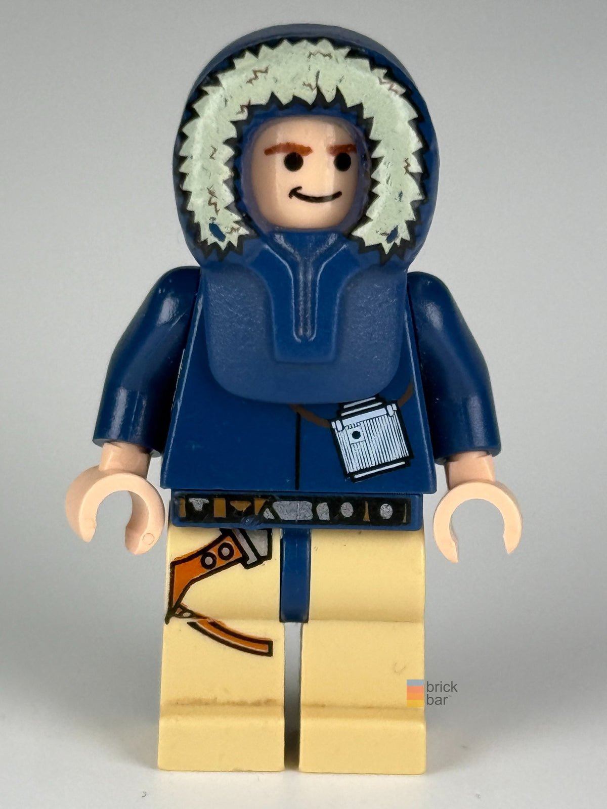 Han Solo sw0253 LEGO Star Wars minifigure front view — Brick Bar™
