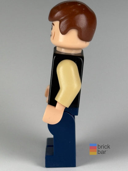 Han Solo LEGO Star Wars minifigure sw0539 side — original Brick Bar™ photograph