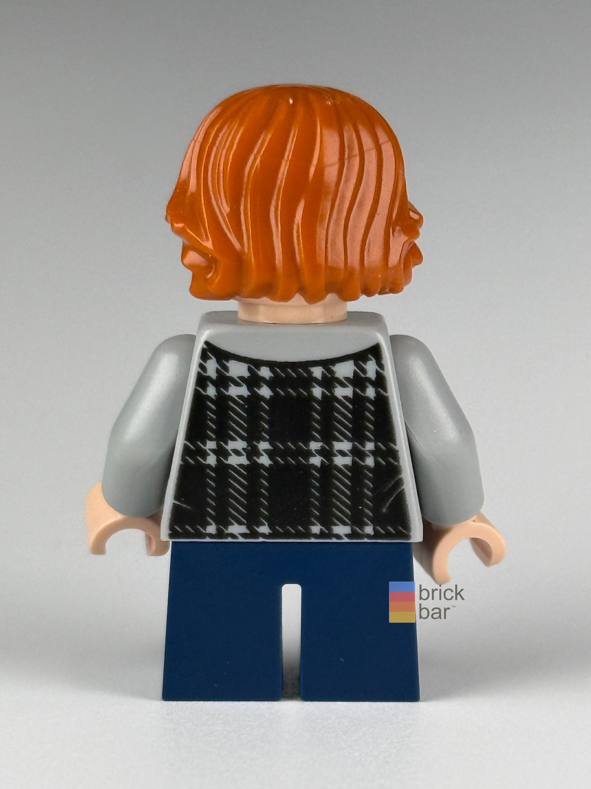 Brick Bar original photograph of Ron Weasley - Plaid Hoodie hp154, back view