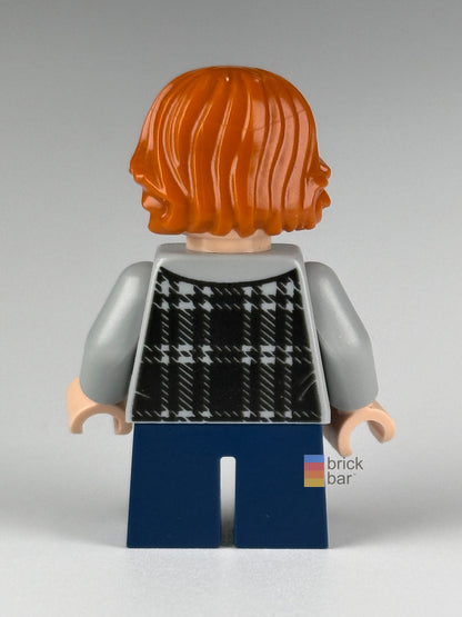 Brick Bar original photograph of Ron Weasley - Plaid Hoodie hp154, back view