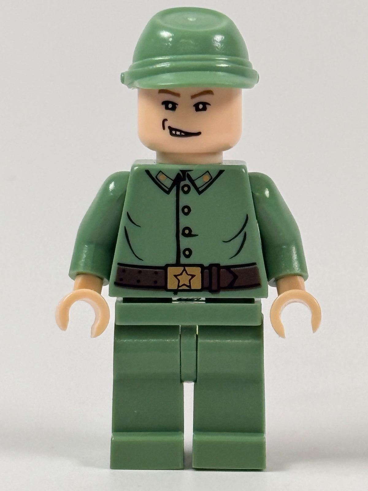 Actual pre-owned LEGO Indiana Jones Russian Guard 1 iaj013 front view