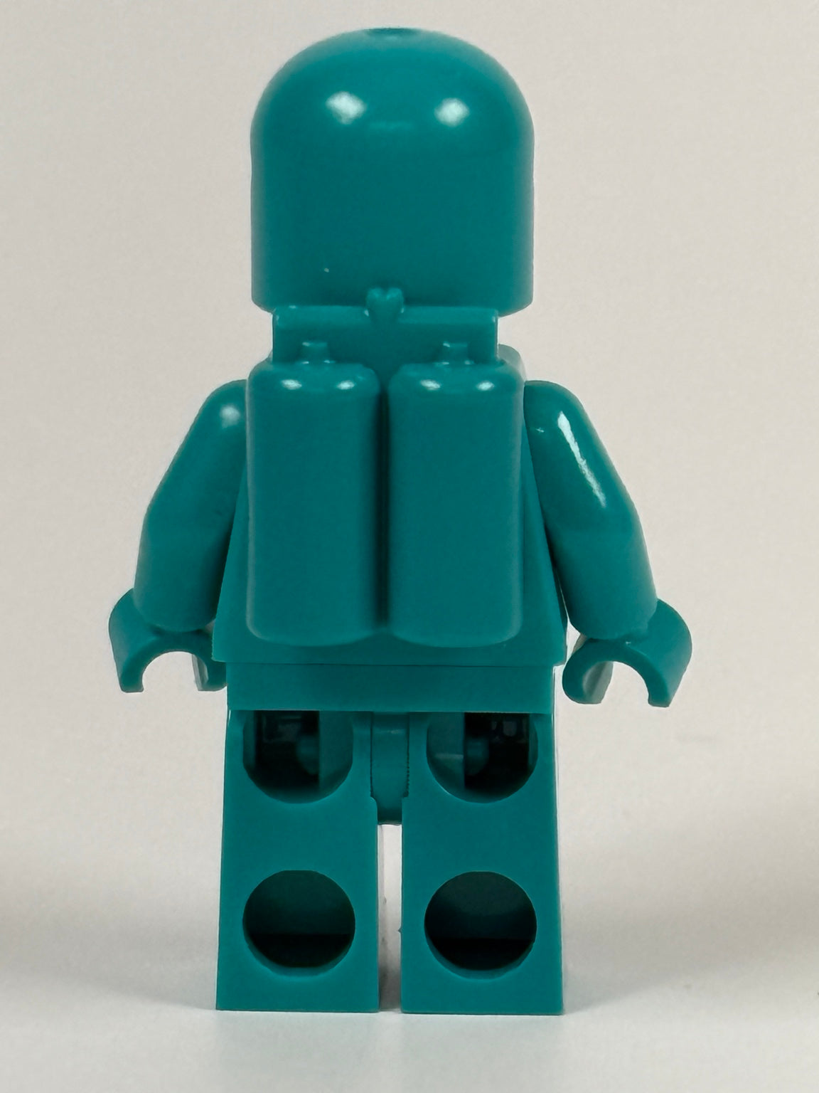 LEGO Classic Space dark turquoise minifigure idea227 back view