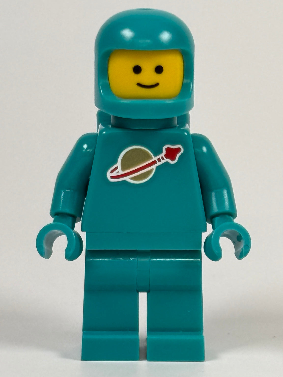 LEGO Classic Space dark turquoise minifigure idea227 front view