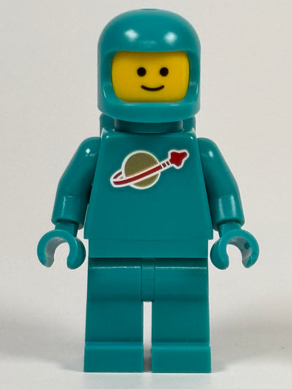 LEGO Classic Space dark turquoise minifigure idea227 front view